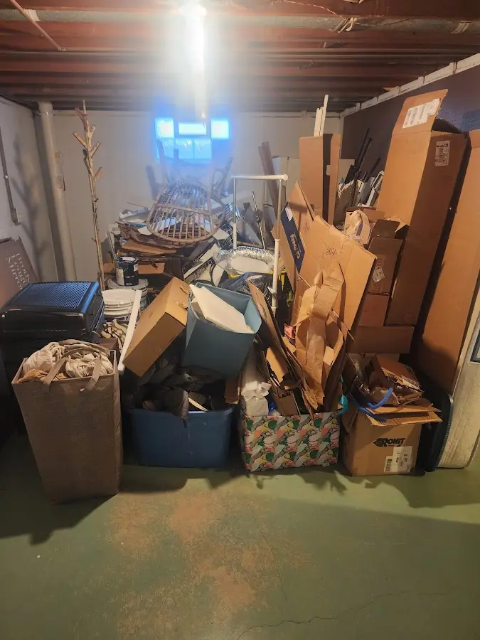 Roll-off dumpster container at job site for Construction Dumpster Rental in Lincoln